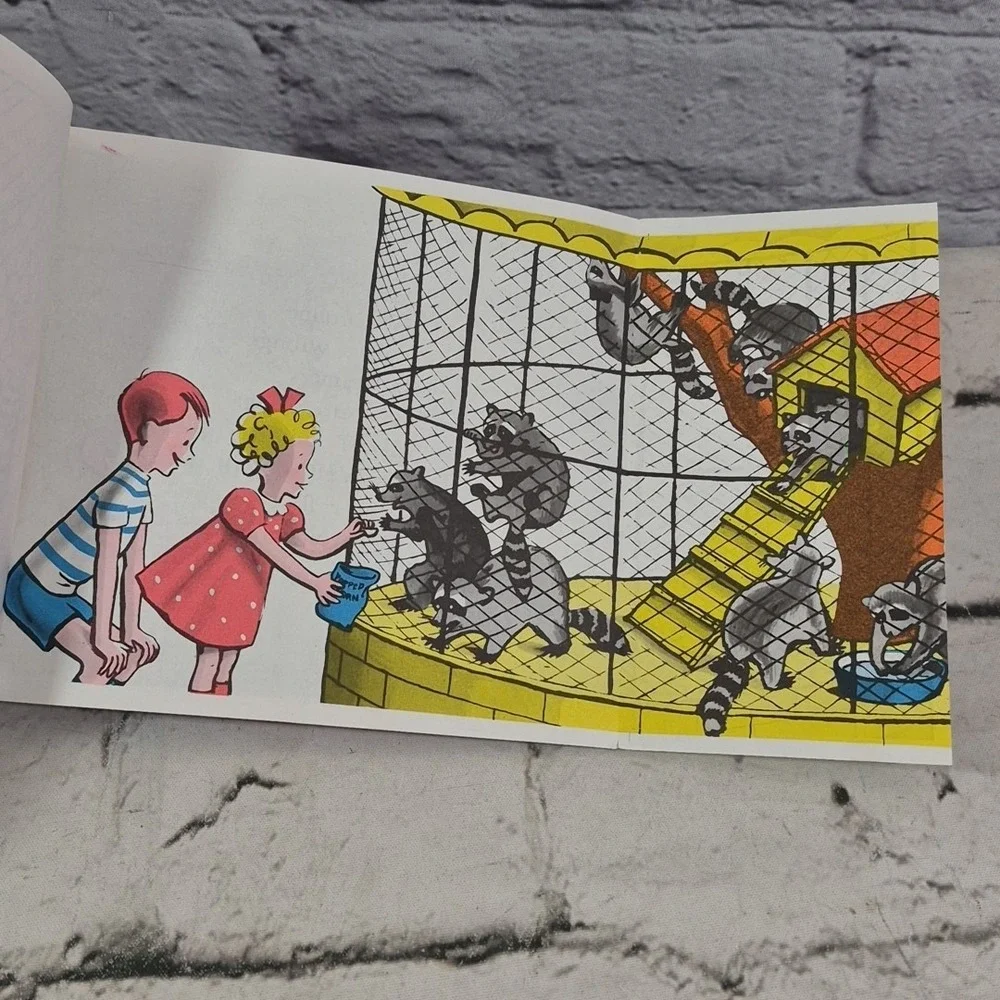 FEED THE ANIMALS by H. A. REY Lift the Flap Book Vintage picture book 1977